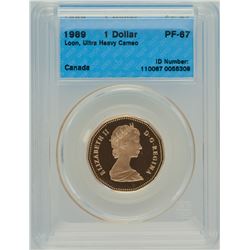 1989 1$ PF-67 Loon - Ultra Heavy Cameo