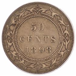 1898 Newfoundland 50¢ XF-40 PCGS