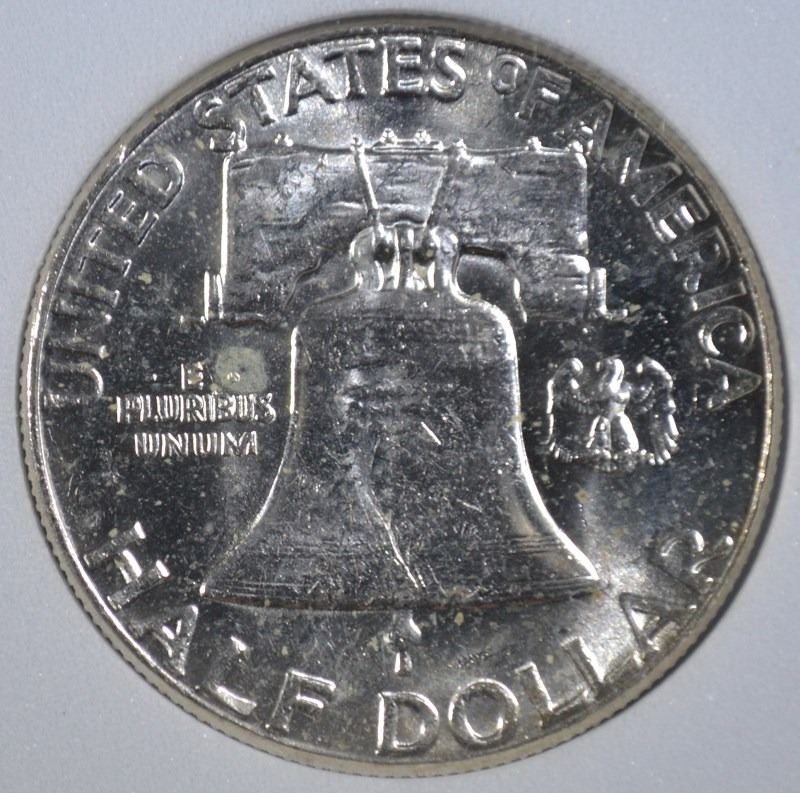 1963 FRANKLIN HALF DOLLAR LVCS CHOICE BU FULL BELL LINE