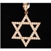 Image 1 : 14K ROSE GOLD STAR DIAMOND PENDANT:2.47 GRAMS/DIAMOND:0.43CT