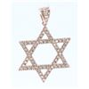 Image 2 : 14K ROSE GOLD STAR DIAMOND PENDANT:2.47 GRAMS/DIAMOND:0.43CT