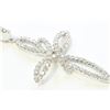 Image 2 : 18K WHITE GOLD DIAMOND CROSS PENDANT:2.54GRAMS1080/DIAMOND:0.61CT/#R8019