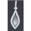 Image 1 : 18K WHITE GOLD DIAMOND PENDANT:5.20 GRAMS/DIAMOND:1.08CT/#R8007