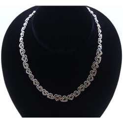 18K White Gold Necklace/Diamond- 5.62ct