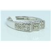 Image 1 : 14K WHITE GOLD RING 4.68GRAM  DIAMOND RD 0.52CT