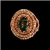 Image 1 : 3.73CT NATURAL ALEXANDRITE 14K ROSE GOLD  RING