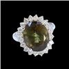 Image 1 : 7.80CT NATURAL TOURMALINE 14K WHITE GOLD RING