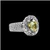 Image 2 : 3.17CT NATURAL ALEXANDRITE 18K WHITE GOLD RING