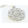 Image 3 : 18K WHITE GOLD DIAMOND PENDANT:6.13 GRAMS/DIAMOND:0.69CT