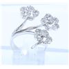 Image 1 : 18K WHITE GOLD DIAMOND RING:5.10 GRAMS/DIAMOND:0.50CT