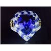 Image 1 : GIA 8.21CT CEYLON BLUE SAPPHIRE(COLOR CHANGE NO HEAT) 18K WHITE YELLOW GOLD RING