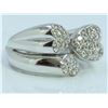 Image 1 : 14K WHITE GOLD RING 10.00 GRAM  DIAMOND 0.22CT