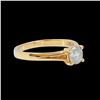 Image 2 : 0.60CT NATURAL DIAMOND 14K YELLOW GOLD RING