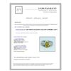 Image 3 : 14K WHITE GOLD RING 4.1 GRAM  DIAMOND 0.33CT YELLOW SAPPHIRE 1.65CT