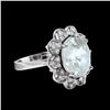 Image 1 : 8.19CT NATURAL CEYLON YELLOW SAPPHIRE14K WHITE GOLD RING