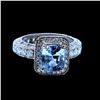 Image 2 : 3.18CT NATURAL CEYLON WHITE SAPPHIRE 14K W/G RING