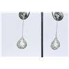 Image 2 : 14K WHITE GOLD EARRING 2.80GRAM  DIAMOND 0.76CT