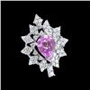 Image 1 : 2.52CT NATURAL BURMA SPINEL 14K WHITE GOLD RING