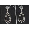 Image 2 : 14K WHITE AND ROSE GOLD EARRING9.74GRAM /DIAMOND 3.60CT /#R8003