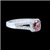 Image 1 : 1.51CT NATURAL CEYLON PADPARADSCHA SAPPHIRE 14K W/G RING