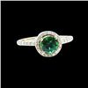 Image 1 : 1.02CT NATURAL TSAVORITE 14K Y/G RING