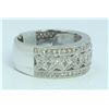 Image 1 : 14K WHITE GOLD RING 7.78 GRAM  DIAMOND RD 0.44CT