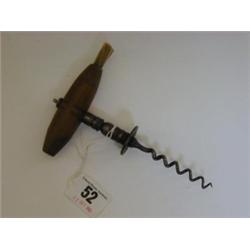 A HENSHALL TYPE CORKSCREW, with brush  20-30...