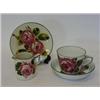 Image 1 : A WEMYSS WARE CUP AND SAUCER, a cream jug (s.d.) and single saucer, briar rose design, script mar...