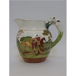 A WEDGWOOD HUNTING JUG, 'John Peel, 1829' to base, hound handle, height 18cm 30-40...