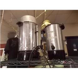 HAMILTON BEACH HOT BEVERAGE DISPENSER & WEST BEND HOT BEVERAGE DISPENCER- 2TTL