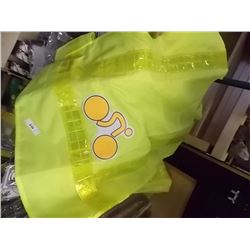 NEW- SAFTEY VEST- BATTERY OPPERATED LIGHTS UP