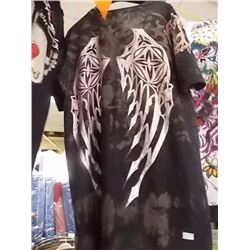 T-SHIRT - CHRISTIAN AUDIGER - "CHRISTIAN AUDIGER" ACROSS THE TOP AND ALL OVER IN RAZOR BLADES - SNAK