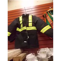 NEW SAFETY JACKET - CONDOR -WINTER  WITH RELECTIVE STRIPS - BLUE - XS