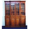 Image 1 : Victorian mahogany break front bookcase the…