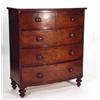 Image 1 : Victorian mahogany bow fronted chest fitted…