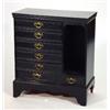 Image 1 : Victorian ebonised music cabinet fitted an …