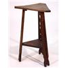 Image 1 : Triangular Arts and Crafts oak occasional t…