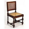 Image 1 : Oak framed hall chair with reeded back and …