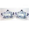 Image 1 : Pair of early 19th century Turner blue and …