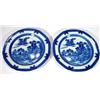 Image 1 : Pair of early 19th century blue and white p…