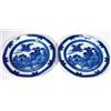 Image 1 : Pair of early 19th century blue and white p…