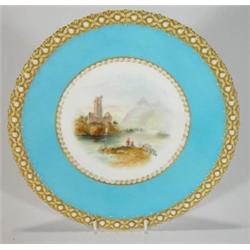 Early 19th century porcelain plate, hand pa…
