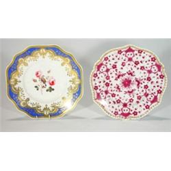 Chamberlains Worcester porcelain plate hand…
