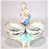 Image 1 : Meissen hand painted porcelain table salt m…