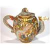 Image 1 : Japanese Satsuma dragon style teapot, hand …