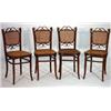 Image 1 : Set of four bentwood Josef Hoffman chairs w…