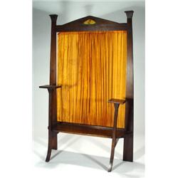 Liberty & Co inlaid mahogany firescreen wit…