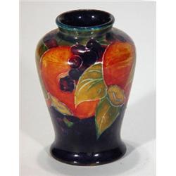 Miniature Moorcroft vase, hand painted and …