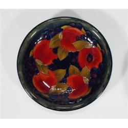 Moorcroft plate hand painted and tubelined …