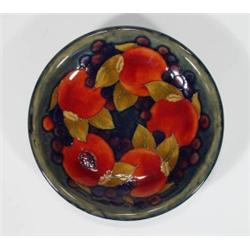 Moorcroft plate hand painted and tubelined …